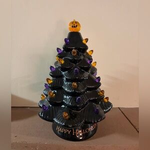 Halloween Ceramic Tree with Lights